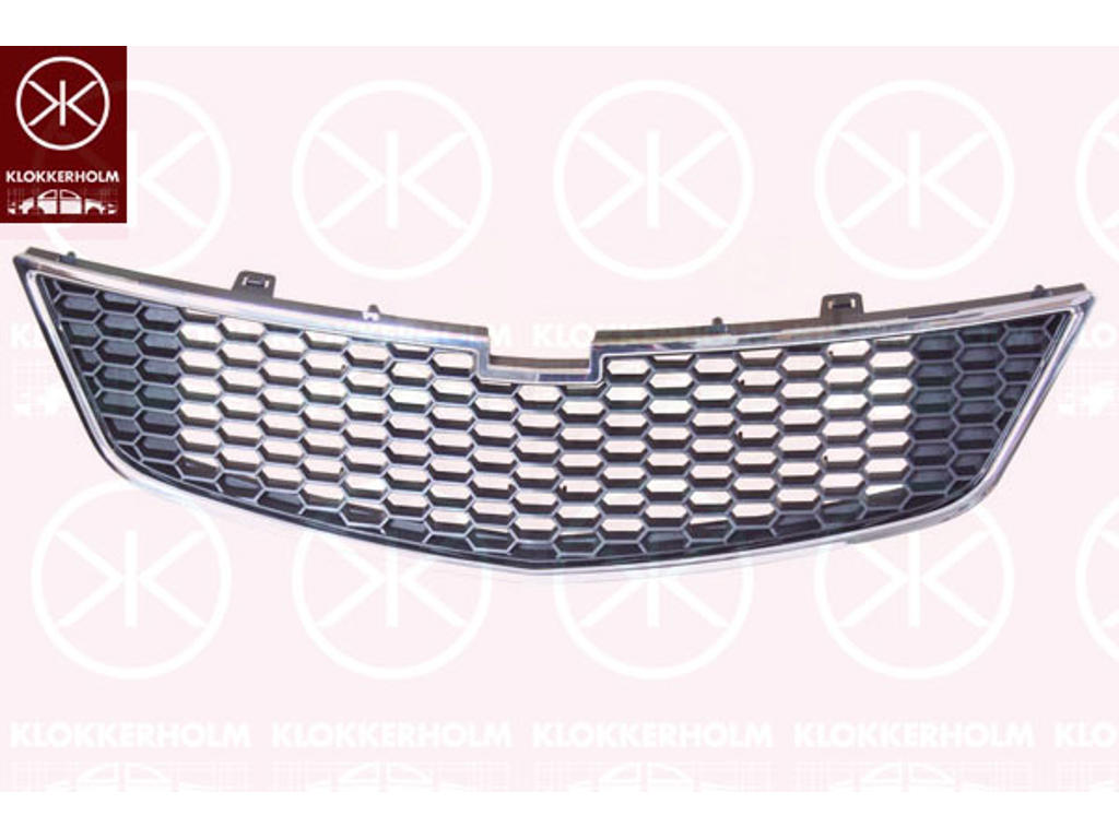 Radiator Grille, chrome/black, Lower Section