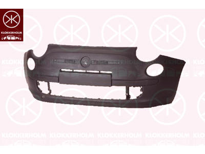 Bumper, w/primer, Partial primed, Front, without holes for trim/protective strip