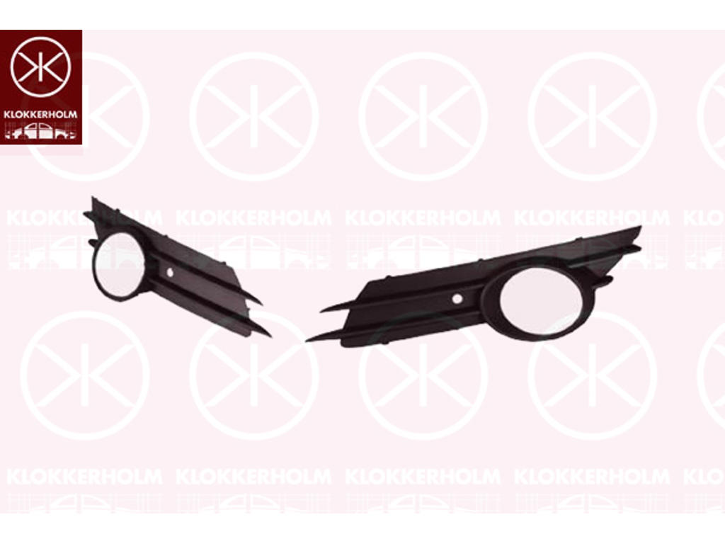Lüftungsgitter, Stoßfänger, vorne links, mit Loch/Löchern für Nebellampen, nicht für Fahrzeugausstattungslinie/-Variante: OPC