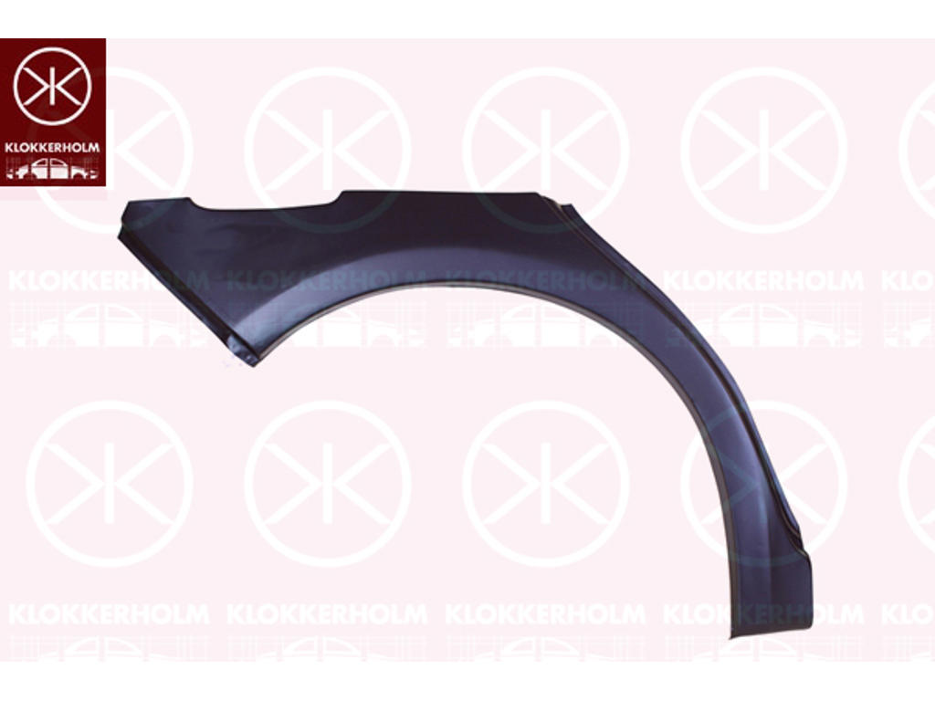Quarter Panel, 4-dr, Right Rear, Wheel Arch Border, Repair Panel