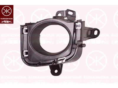 Ventilation Grille, bumper, Left Front, with hole(s) for fog lights, Model Year to: 2012