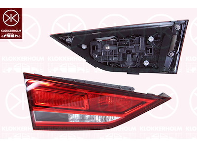 Tail Light Assembly, Left, Inner Section, with bulb holder, AL