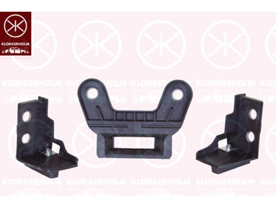 Mounting Bracket, bumper, Plastic, Front