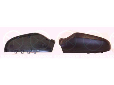 Housing, exterior mirror, black, Left