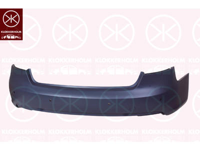 Bumper, w/primer, 5-drs, Rear, with hole(s) for park distance control