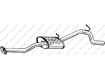 Rear Muffler, See accessories list for additionally required parts:  