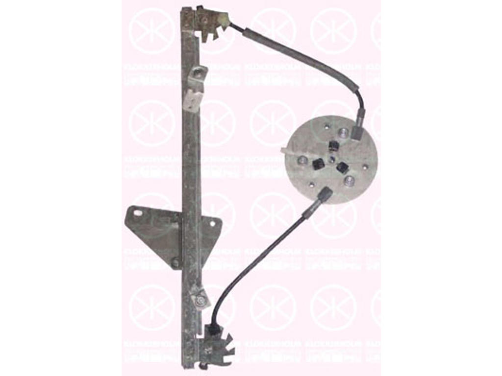 Window Regulator, 4-dr, without electric motor, Electric, Left Front