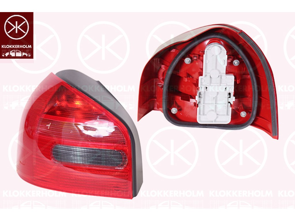 Heckleuchte, mit Lampenträger, links, AL