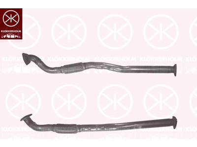 Exhaust Pipe, for vehicles with soot particulate filter, Front