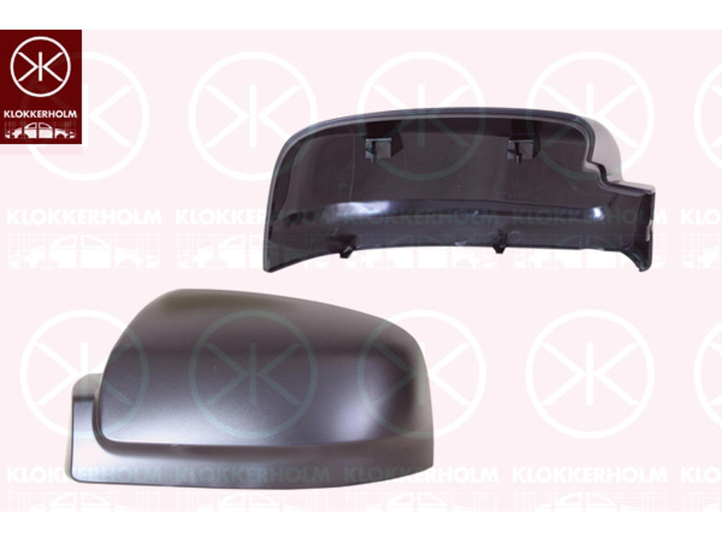 Housing, exterior mirror, Right, black