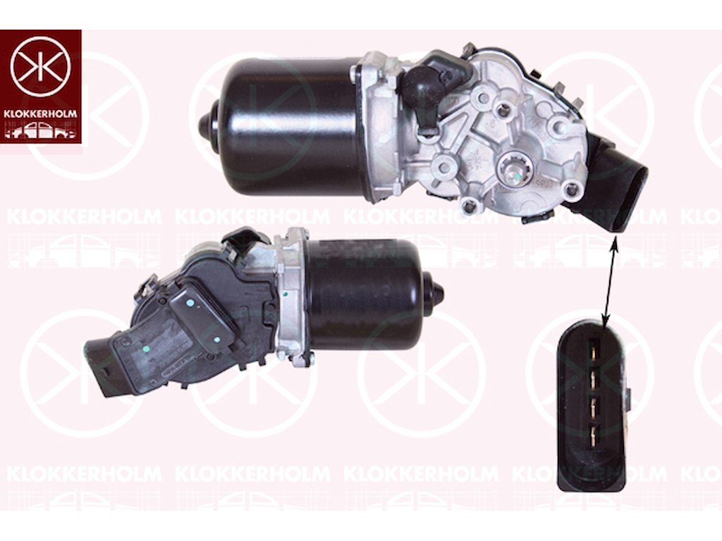 Wiper Motor, Front, Voltage [V]: 12