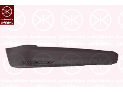 Bumper, Rear, black, Trim Level: LANG MODEL