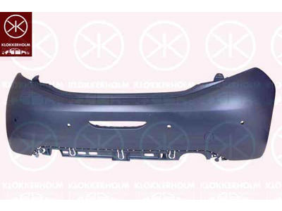 Bumper, w/primer, Rear, with hole(s) for park distance control, Trim Level: CITYPARK, Trim Level: GT LINE, Trim Level: ALLURE