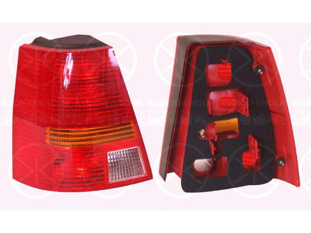 Tail Light Assembly, without bulb holder, Left, Indicator Colour: yellow