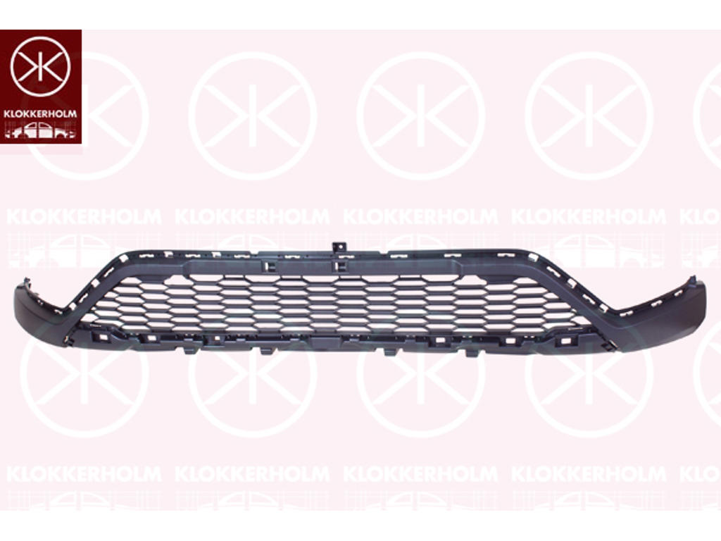 Radiator Grille, Front, Lower Section, black