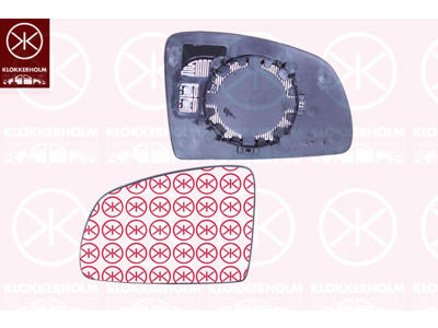 Mirror Glass, exterior mirror, Aspherical, Heatable, Left