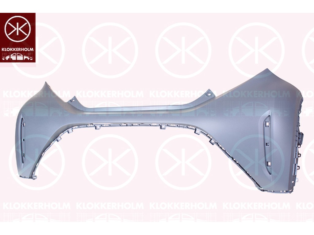 Bumper, w/primer, Rear, Upper section