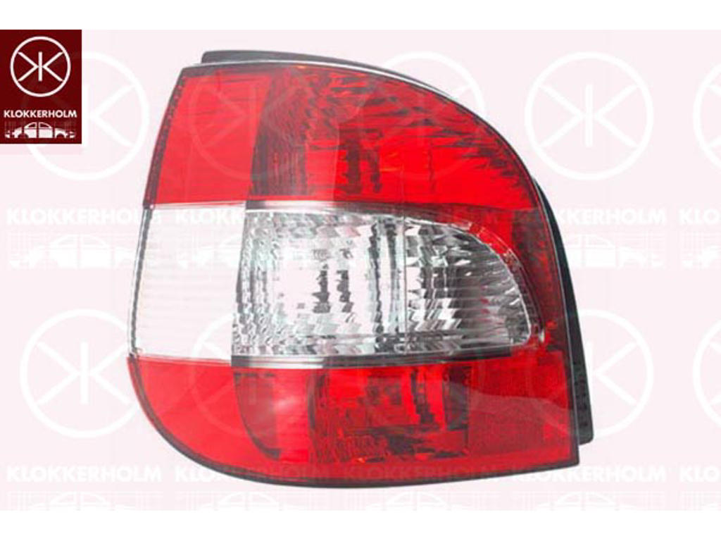 Tail Light Assembly, without bulb holder, Right