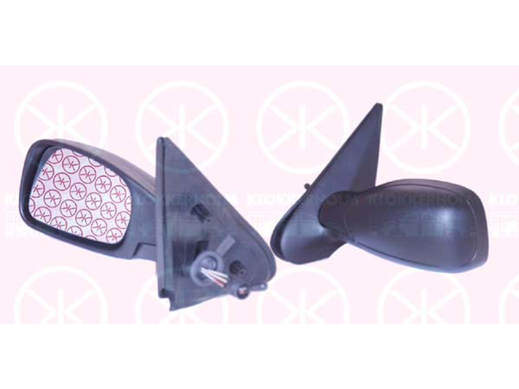 Exterior Mirror, Control: cable pull, Convex, Right