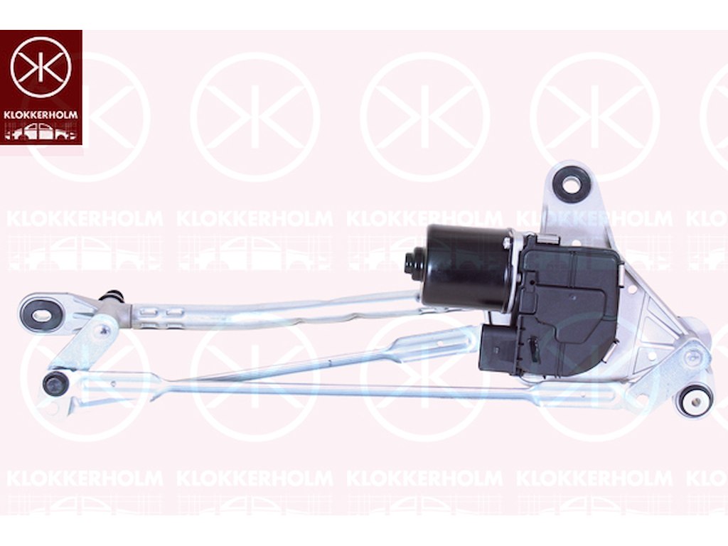 Vindrutetorkarsystem, Fram, med elmotor, Sats, för vänsterstyrd