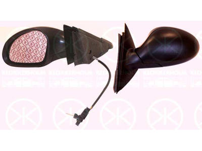 Exterior Mirror, Control: cable pull, Aspherical, Left