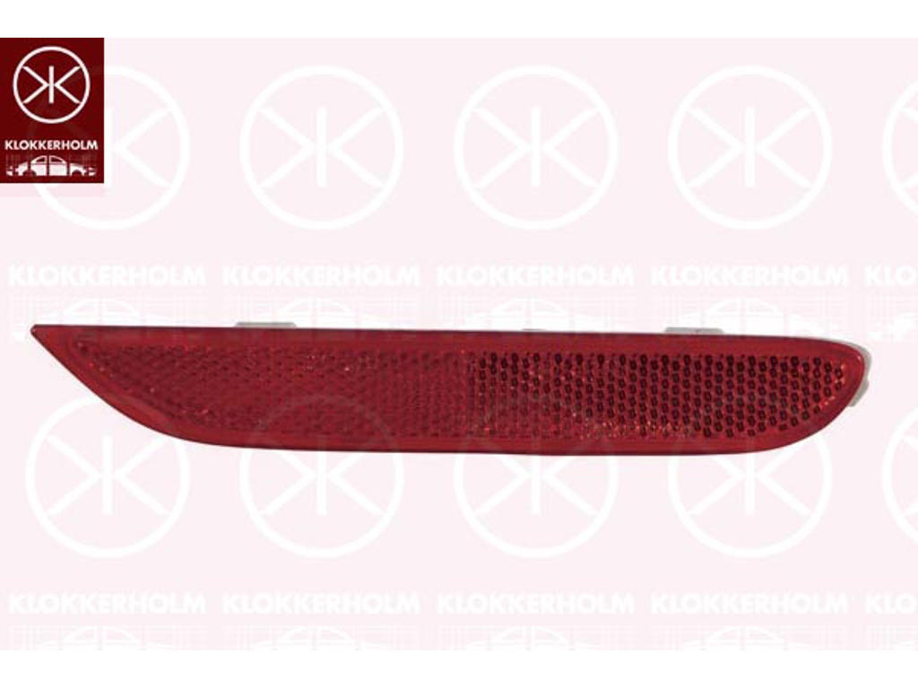Reflector, Left Rear, red, Koito