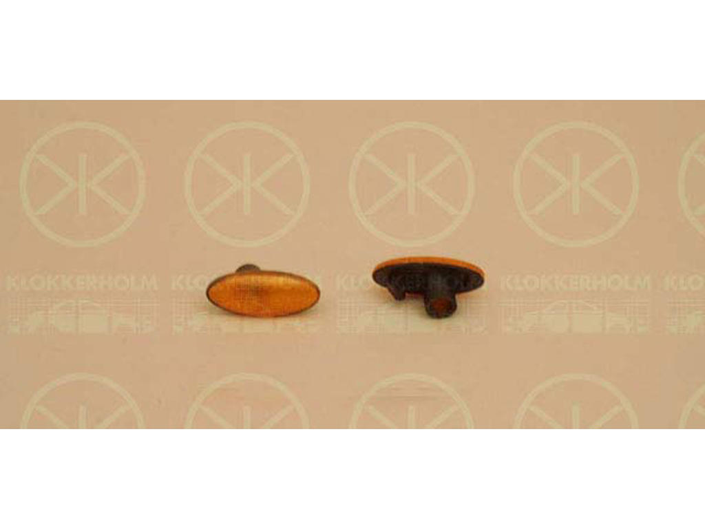Direction Indicator, without bulb holder, yellow, lateral installation