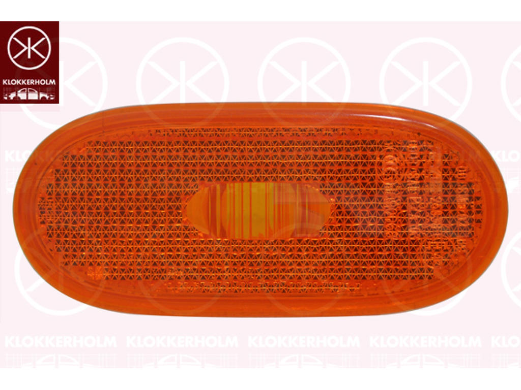 Side Marker Light, both sides, yellow, without bulb holder, Lamp Type: W3W