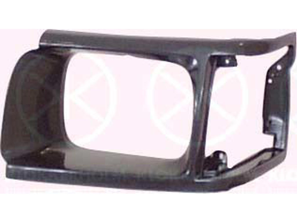 Frame, headlight, dark grey, Left