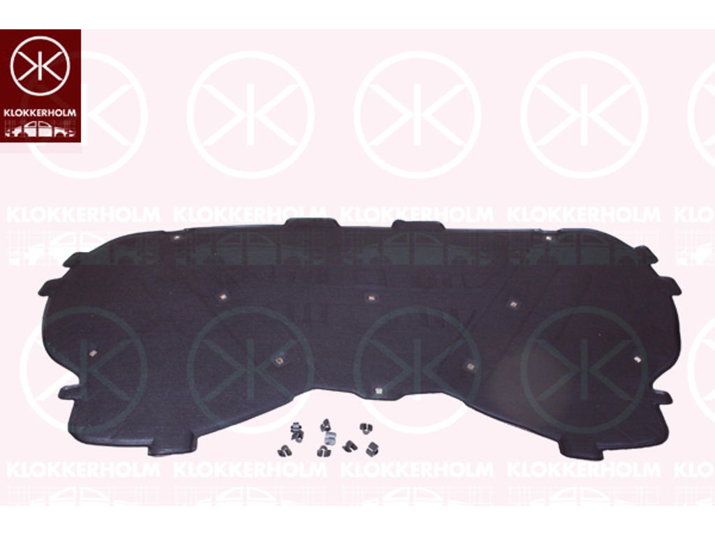Engine Compartment Noise Insulation, Centre Section, Fitting Position: Bonnet