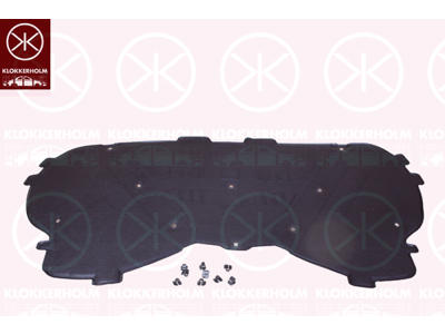 Engine Compartment Noise Insulation, Centre Section, Fitting Position: Bonnet