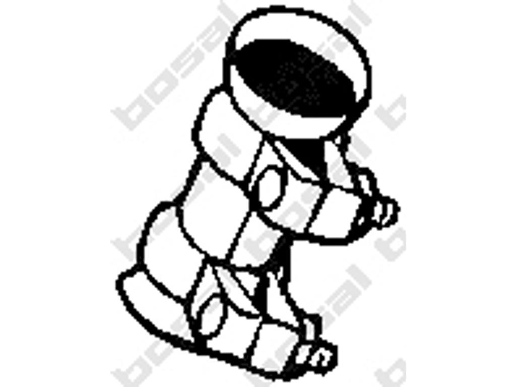 Pipe Connector, exhaust system, Diameter [mm]: 56, Length [mm]: 95, Pipe Connector: Double Clamp