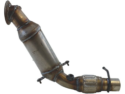 Catalytic Converter, with mounting parts, Euro 5, Emission Standard: Euro 6