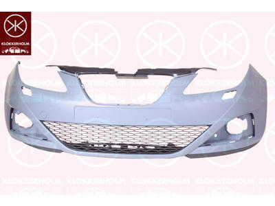 Bumper, w/primer, Front, with hole(s) for washer nozzle