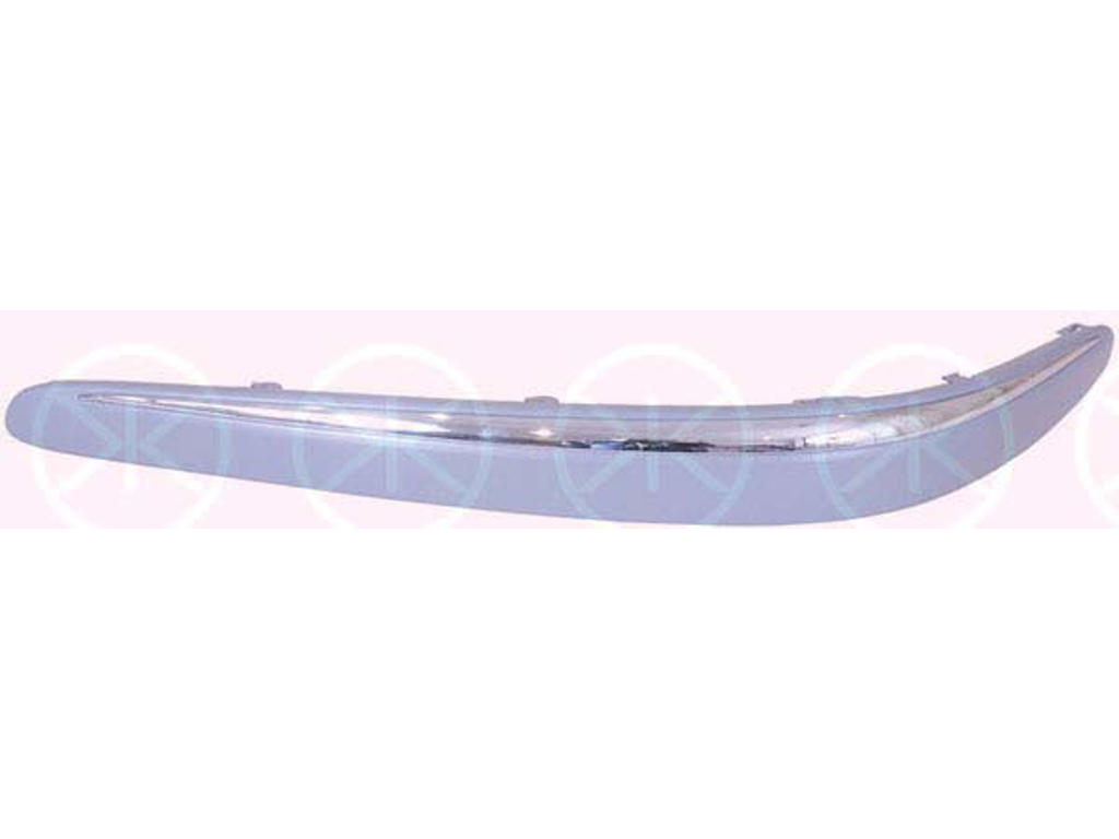 Trim/Protection Strip, bumper, chrome, Left Front