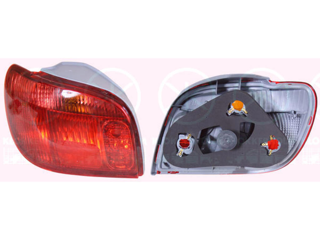 Tail Light Assembly, without bulb holder, Koito type, red, Left