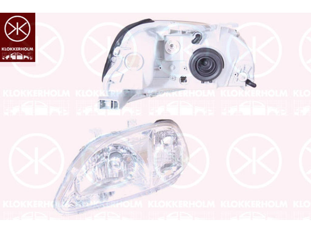 Headlight, H4, for vehicles with headlight levelling, Valeo type, Left, Illuminance [lx]: 17.5