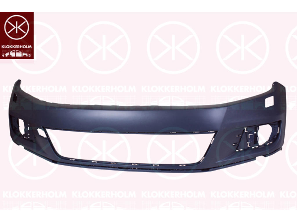 Bumper, w/primer, Standard, Front, with hole(s) for washer nozzle