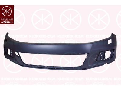 Bumper, w/primer, Standard, Front, with hole(s) for washer nozzle