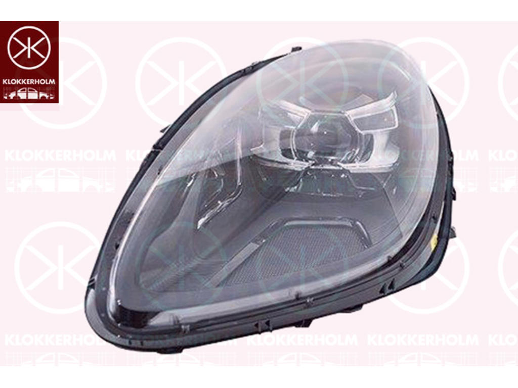 Headlight, Right, LED, Housing Colour: Aluminium, Number of light functions: 5, AL
