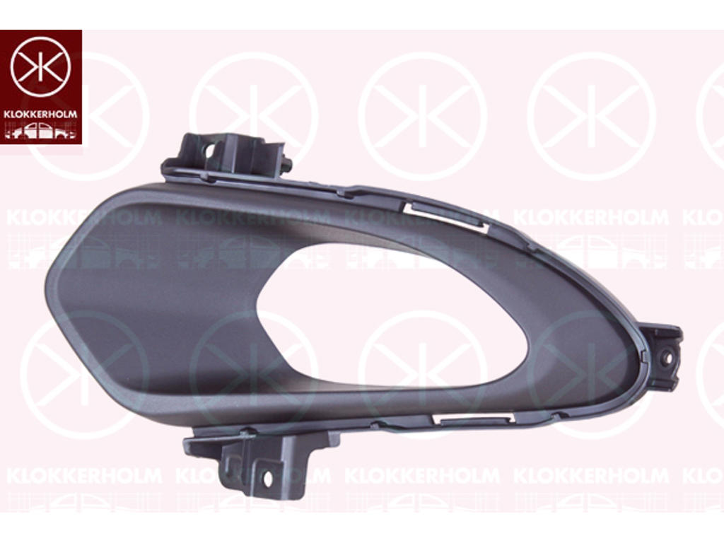 Ventilation Grille, bumper, Right Front, with hole(s) for fog lights