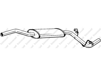 Centre Muffler, See accessories list for additionally required parts:  