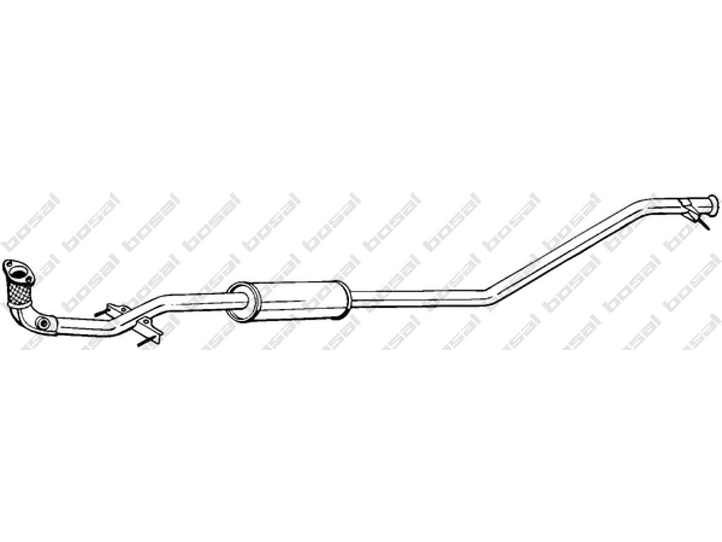 Front Muffler, See accessories list for additionally required parts:  