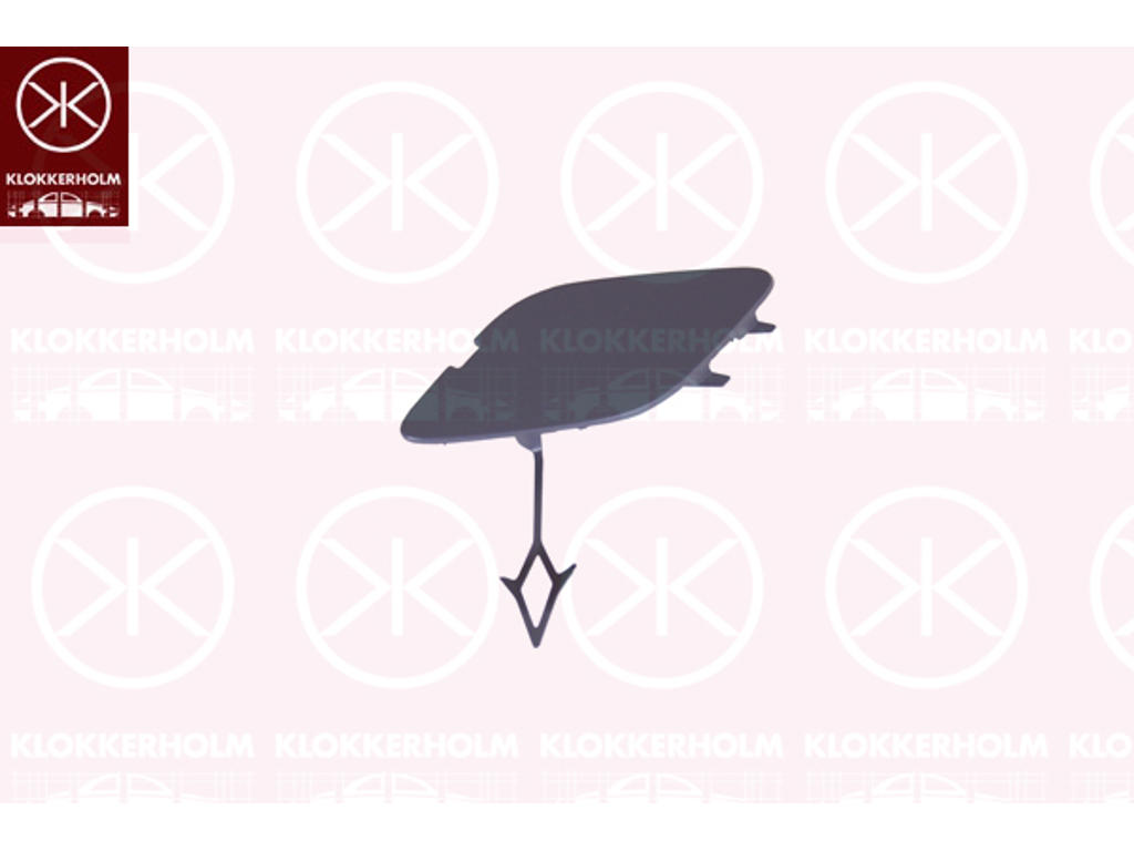 Flap, tow hook, w/primer, Front, not for trim level: Sport