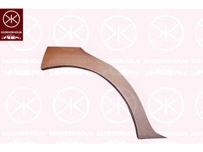 Quarter Panel, 4-dr, Right, Wheel Arch Border, Repair Panel, Upper section