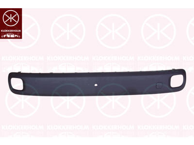Trim/Protection Strip, bumper, Rear, dark grey, with hole(s) for park distance control