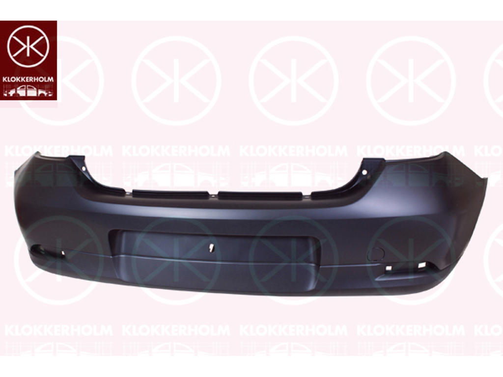 Bumper, w/primer, Rear