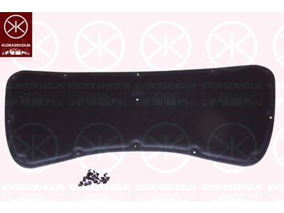Engine Compartment Noise Insulation, Centre Section, Fitting Position: Bonnet