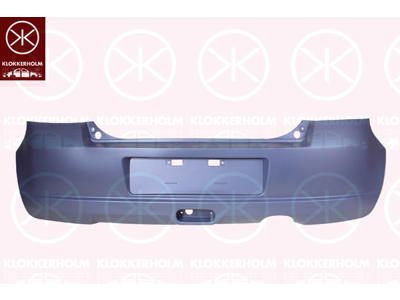 Bumper, w/primer, Rear, not for trim level: Sport