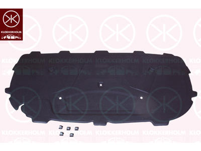 Engine Compartment Noise Insulation, Centre Section, Fitting Position: Bonnet